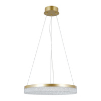 Lampa wisząca złoty okrąg 50cm z wyborem barwy światła LED Pantal Italux PND-34533-M-GD