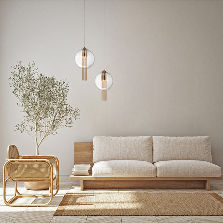 Lampa wisząca FLUSSO 25cm Maytoni P095PL-01BZ1