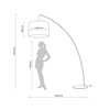 Lampa podłogowa MOBY GRAY TK Lighting 5487