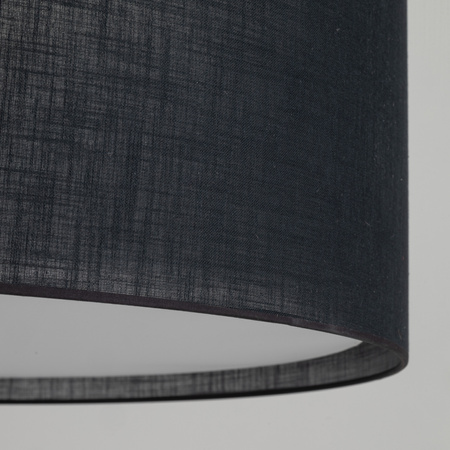 Lampa wisząca czarny abażur o średnicy 77cm LARGO BLACK 3XE27 Tk Lighting 11486