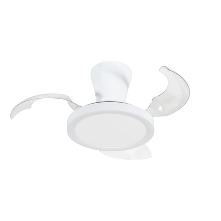 Biała lampa sufitowa z wentylatorem LED BREEZE WHITE Tk Lighting 18198