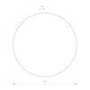 Płaski okrągły kinkiet 35cm z metalu w kolorze terakota RING LED L 3000K Nowodvorski 12657