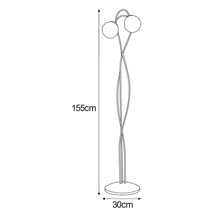 Lampa podłogowa RUBI Kaja K-5119
