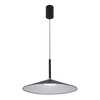Lampa wisząca czarna 47,5cm spłaszczony stożek LED 3000K/4000K/6000K Sardena Italux PND-01510-L-BK