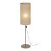 Lampa podłogowa z cylidnrycznym abażurem z lnu 133cm 1XE27 FIENO NEW BROWN Tk Lighting 16197