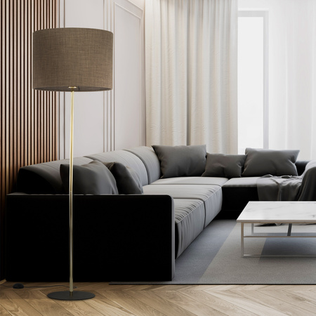 UMBERTO BROWN GOLD LAMPA PODŁOGOWA 1 TK Lighting 16031