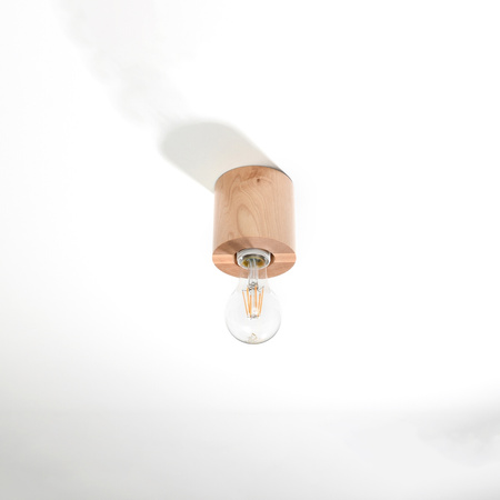 Lampa sufitowa, oprawa SALGADO z drewna Sollux Lighting SL.0672