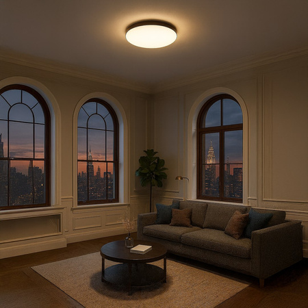 Plafon Maya Czarny 36W LED Ø500 Milagro ML1831