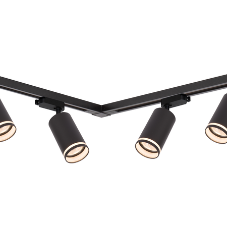 Zestaw Oprawa Pipe Ring Track Czarny 6xGU10 2m Milagro ML2085