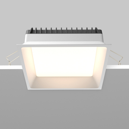 Kwadratowa oprawa wpuszczana 17x17cm LED IP44 do łazienki Okno DL056-24W3-4-6K-W Maytoni