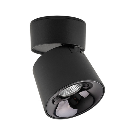 Czarna oprawa natynkowa ruchoma tuba wybór barwy światła KYOTO BLACK CCT 7W Tk Lighting 18152