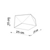Lampa sufitowa, plafon HEXA 25 Sollux SL.0686 SL.0687 - kolor do wyboru