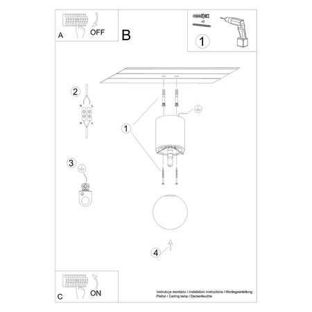 Lampa sufitowa oprawa drewniana BOOMO 12 Sollux SL.1191
