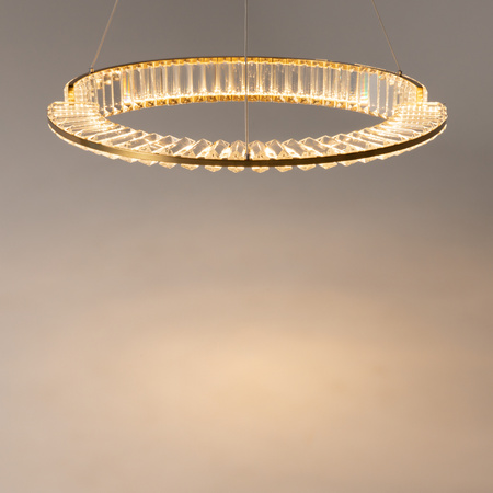 Efektowna okrągła lampa wisząca kryształowa o średnicy 62cm Krone P097PL-L36BS3K1 Maytoni