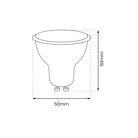 Mocna żarówka LED GU10 R50 9W 4000K 900lm Eko-Light EKZA1085