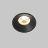 Okragłe czarne oczko podtynkowe o średnicy 6cm LED 3000K Round DL058-7W3K-B Maytoni
