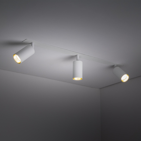 Biała potrójna listwa podtynkowa trzy tuby AMIS WHITE 3XGU10 Tk Lighting 10812