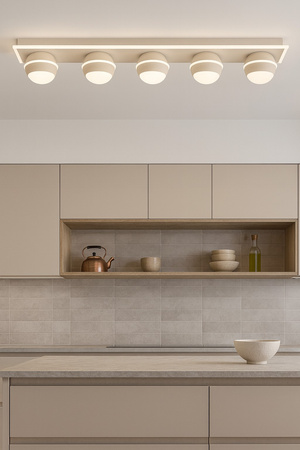 Lampa sufitowa - plafon piątka prosty Biarritz kaszmirowy Aviano Lighting 9047-613