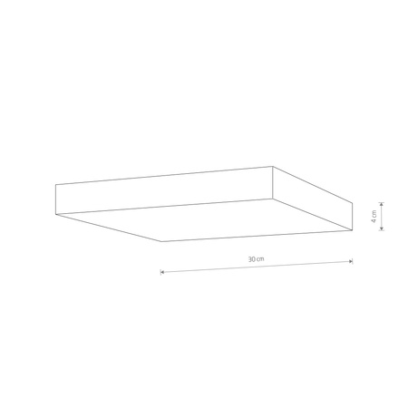 Lampa sufitowa plafon LID SQUARE LED 50W 30cm Nowodvorski 10427 10432 10436 10423 kolor i barwa światła do wyboru