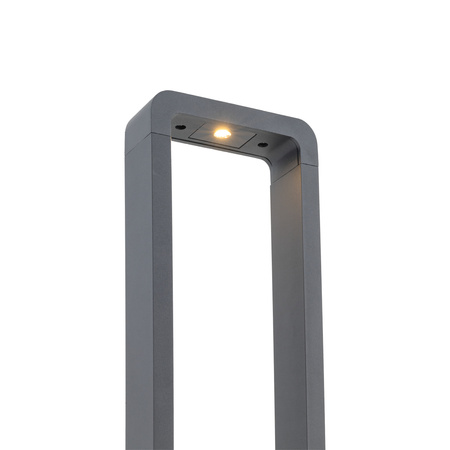 Szary słupek ogrodowy ramka 60cm LED 3000K ARIUS M GRAY IP54 Tk Lighting 19004