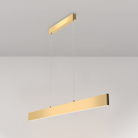Złota lampa wisząca 118cm liniowa wąska LED 3000K Step P010PL-L30G3K Maytoni