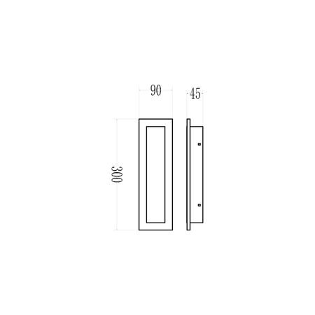 Kinkiet elewacyjny podłużny Wow 10W 3CCT IP54 30cm Milagro ML1722