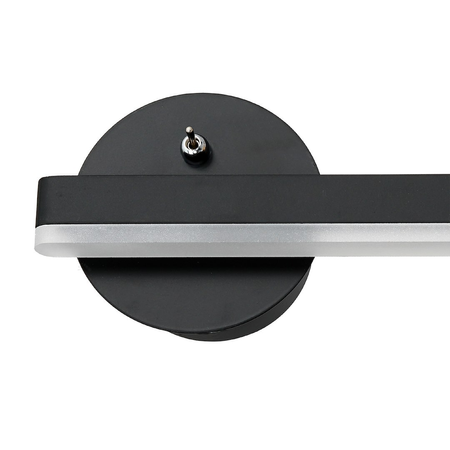 Kinkiet SYDNEY 6W LED BLACK prawy Milagro ML6348