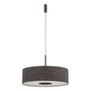Lampa wisząca o średnicy 65cm z abażurem w kolorze czarny melanż 1xE27 AMARELA L Nowodvorski 11660