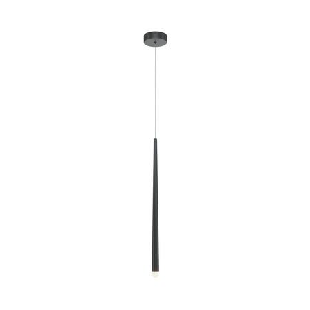 Pojedyńcza lampa wisząca czarny smukły sopel LED Cascade MOD132PL-L6BK Maytoni