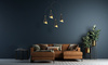 Raalto czarno-złota lampa wisząca o nowoczesnej stylistyce LED Italux PND-433128-3