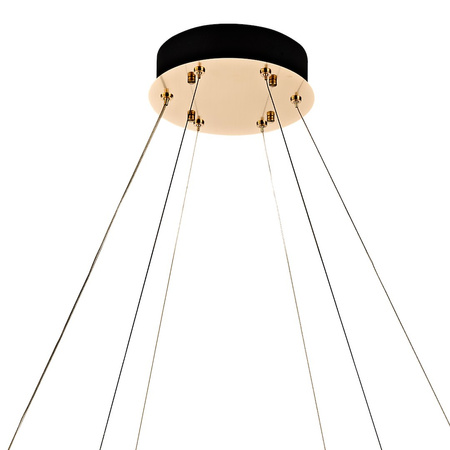 Lampa wisząca złota Deluxe okrąg 90cm 45W LED Milagro ML2781
