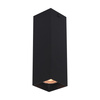 Czarna oprawa natynkowa 17cm 1xGU10 Ander Italux CLN-28394-M-BK
