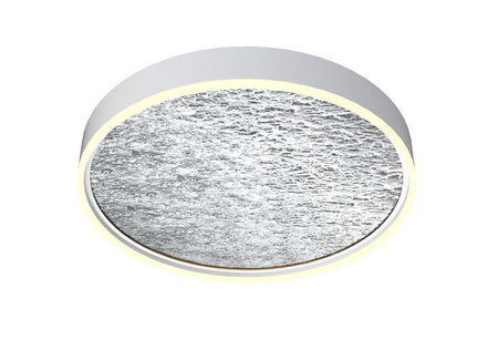 Lampa sufitowa, plafon BORDEAUX 60cm srebrny LED Wofi Premium 9002-103L ze ściemniaczem