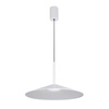 Lampa wisząca biała 47,5cm spłaszczony stożek LED 3000K/4000K/6000K Sardena Italux PND-01510-L-WH