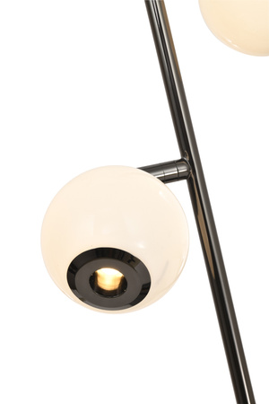 Lampa stojąca dwójka LED Luberon czarny chrom Aviano Lighting 8051-205