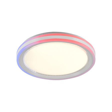 Lampa sufitowa plafon z obramówką RGB sterowany pilotem SPHERIC Just Light 15154-16