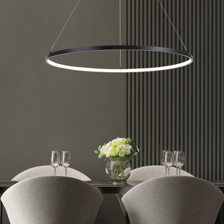 Lampa wisząca ring o średnicy 90cm HORIK LED Zuma Line PEN89424-90BK
