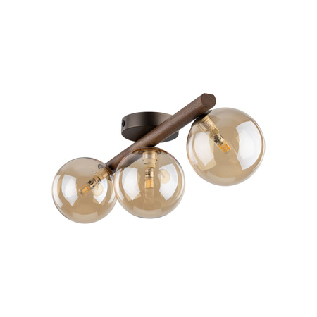 Potrójna lampa sufitowa ESTERA WOOD ORZECH BURSZTYN 3XG9 Tk Lighting 11093