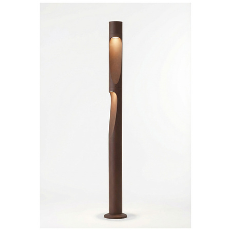 Lampa ogrodowa słupek 80cm dwa punkty świetlne w kolorze CORTEN LED 3000K FUEGO 80 IP65 AZZARDO AZ7132