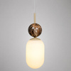Lampa wisząca szklany klosz plus kula ozdobna Crema 1xE14 Milagro MLP2812
