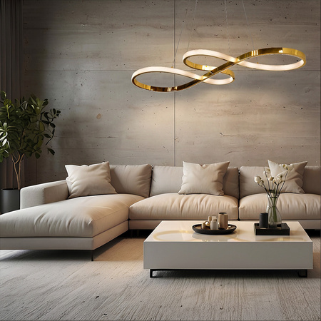 Lampa wisząca Infania złota LED CCT Light Prestige LP-1670/1P GD