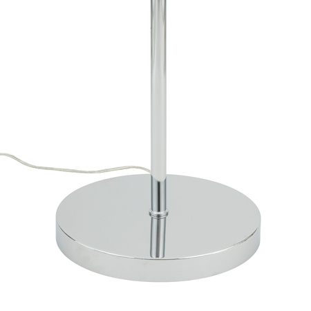 Lampa podłogowa chromowana z szarym abażurem 47cm 1xE27 HOTEL MOOD Nowodvorski 11790