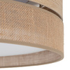 Okrągła lampa sufitowa 60cm DORMA WOOD JUTA 4xE27 Tk Lighting 11791
