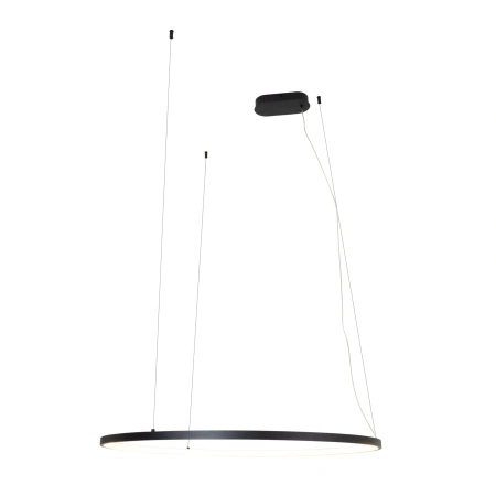 Lampa wisząca czarny pierścień o średnicy 80cm IP44 Maxlight P0658 Visual Hor 30W