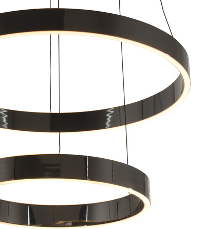 Lampa wisząca podwójna MARLING czarny chrom Aviano Lighting 6072-305