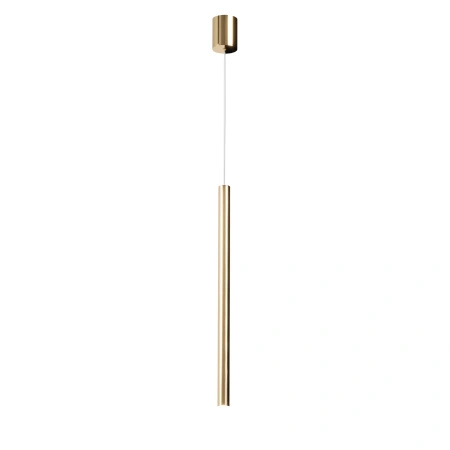 Lampa wisząca cienka złota tuba do łazienki Elin 1xLED 3000K IP44 PL0123-GD Yaskr