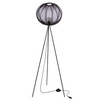 Lampa podłogowa na trójnogu abażur mist 52 czarny kula MELLOW  1xE27 Candellux Studio 51-41944