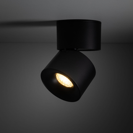 Czarna oprawa natynkowa ruchoma tuba LED 3000K SPARK BLACK 10W Tk Lighting 18146