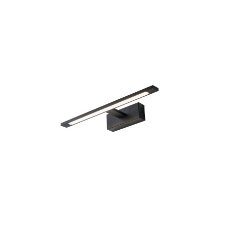 Czarny kinkiet łazienkowy 41,5cm nad lustro Elgidia LED 3500K IP44 WL0122-S-BK Yaskr