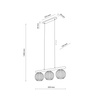 Lampa wisząca potrójna VIRLO WHITE 3xE14 Tk Lighting 11079